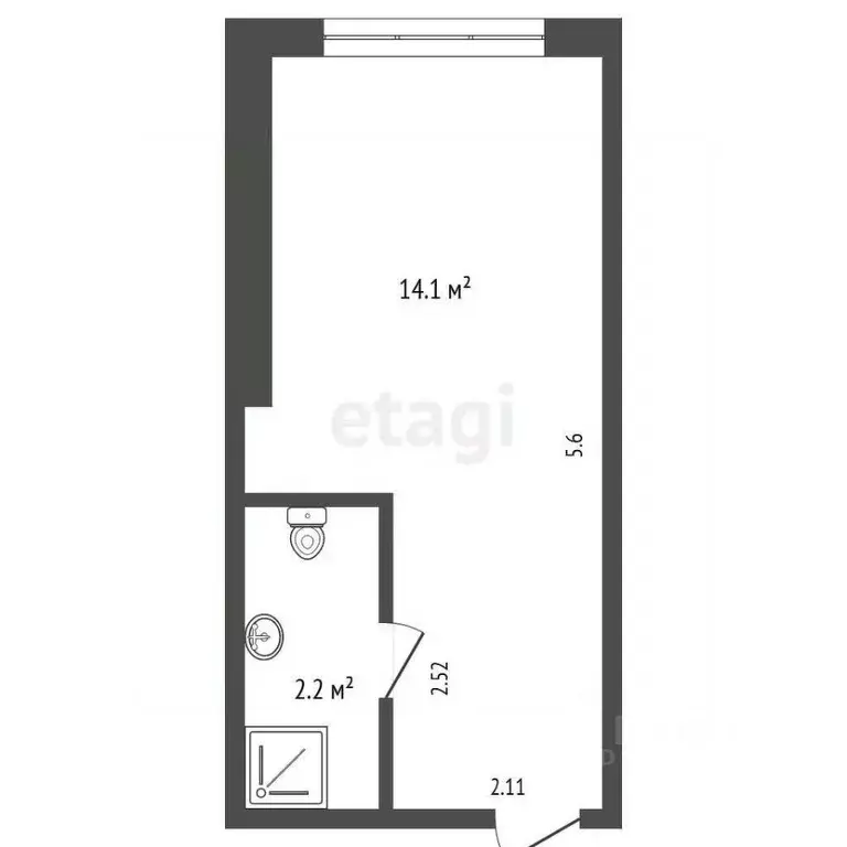 Студия Самарская область, Тольятти 15-й кв-л, бул. Космонавтов, 11 ... - Фото 0
