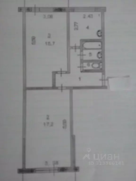 2-к кв. Иркутская область, Усть-Илимск ул. Романтиков, 11 (47.0 м) - Фото 1