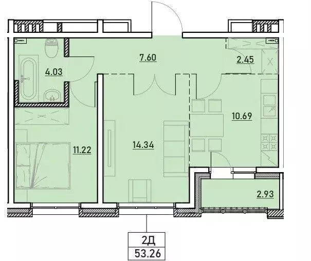 2-к кв. Иркутская область, Иркутск ул. Сибирских Партизан, 1 (55.0 м) - Фото 0