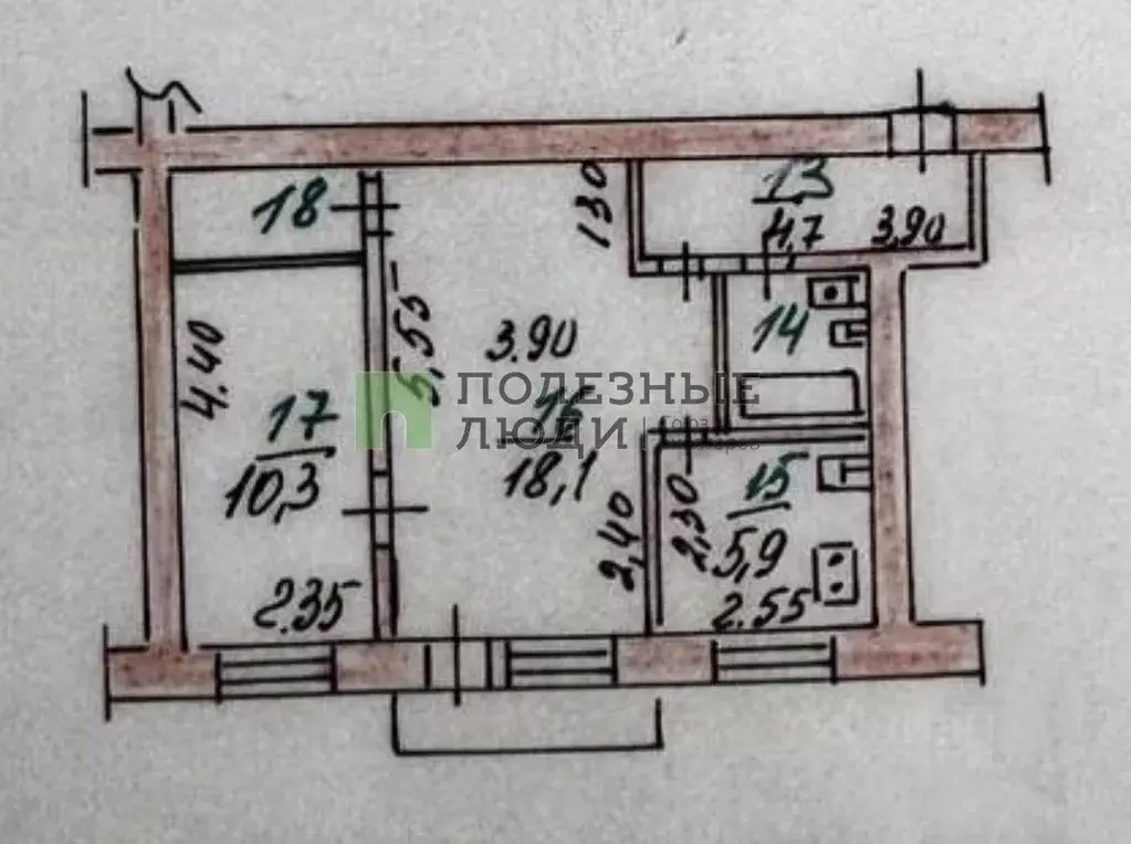 2-к кв. Орловская область, Орел пл. Поликарпова, 2 (44.0 м) - Фото 2