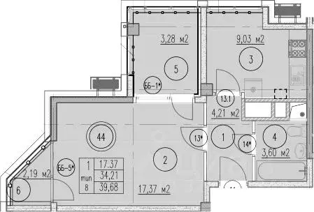 1-к кв. Краснодарский край, Туапсинский муниципальный округ, с. Агой, ... - Фото 2