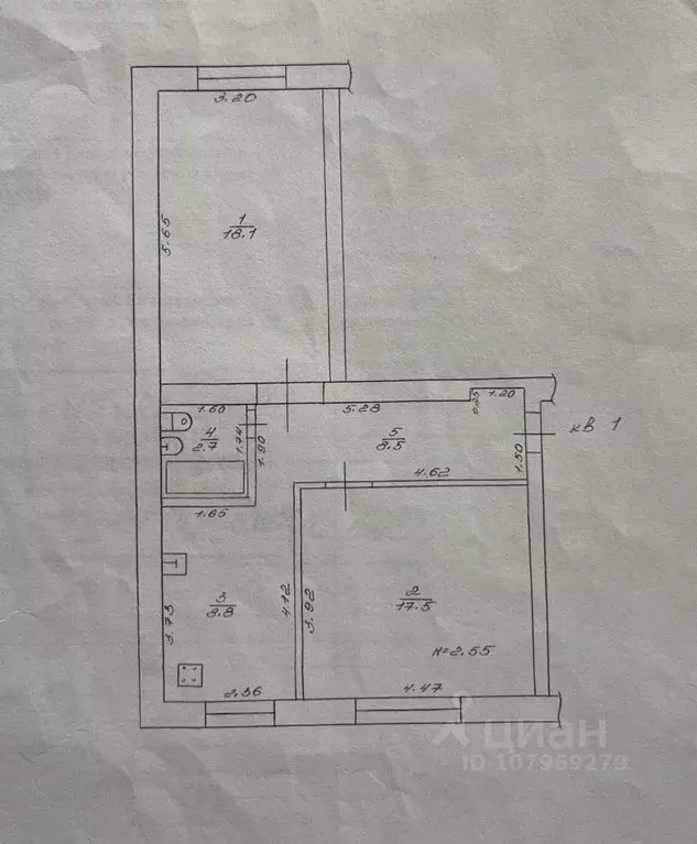 2-к кв. Краснодарский край, Темрюк ул. 27 Сентября, 26 (55.6 м) - Фото 2