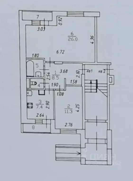 2-к кв. Московская область, Одинцовский городской округ, д. Солманово, ... - Фото 2