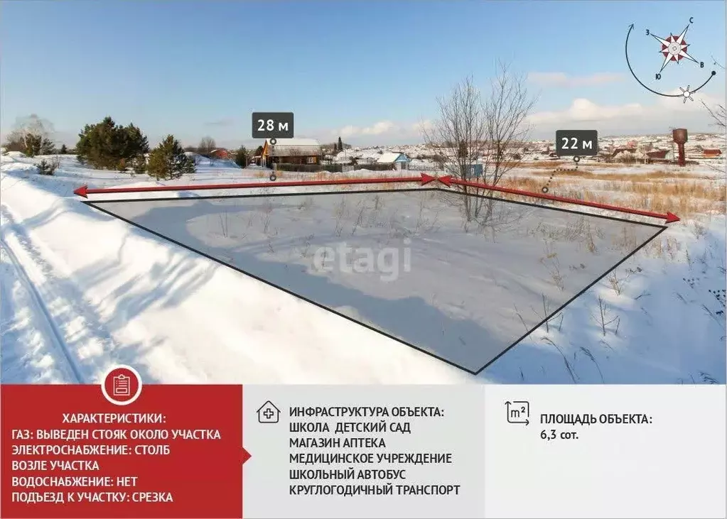 Участок в Тюменская область, Тюменский муниципальный округ, с. Кулига  ... - Фото 1