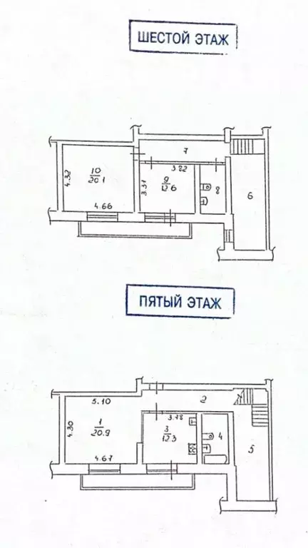5-к кв. Вологодская область, Вологда Благовещенская ул., 65 (123.3 м) - Фото 2