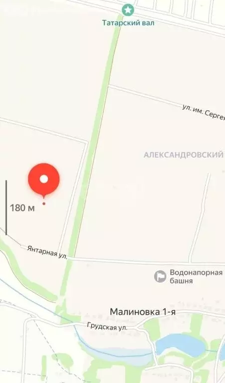 Участок в деревня Малиновка 1-я, Берёзовая улица (10 м) - Фото 1