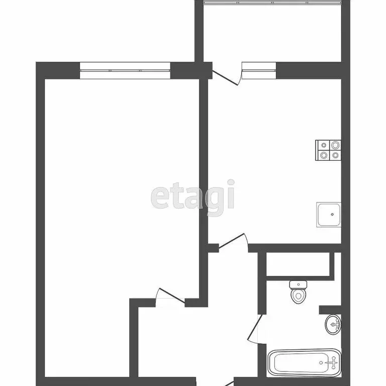 1-комнатная квартира: Дмитров, Оборонная улица, 8 (42.2 м) - Фото 1