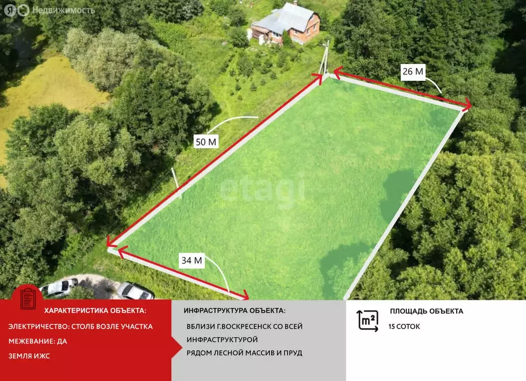 Участок в деревня Лукьяново, Лесная улица (15 м) - Фото 2