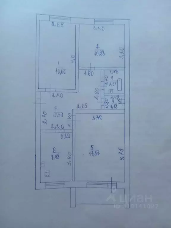 3-к кв. Адыгея, Адыгейск ул. Чайковского, 2 (60.8 м) - Фото 0