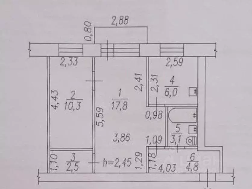 1-к кв. Кемеровская область, Новокузнецкий муниципальный округ, пос. ... - Фото 2