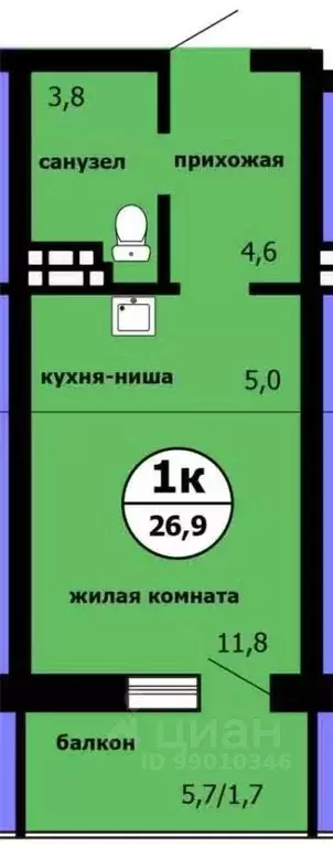 Студия Красноярский край, Красноярск Садоводческое товарищество Химик ... - Фото 0