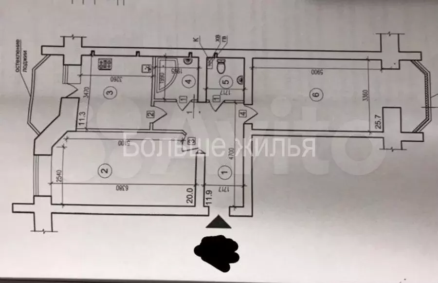 2-к. квартира, 78 м, 4/9 эт. - Фото 0