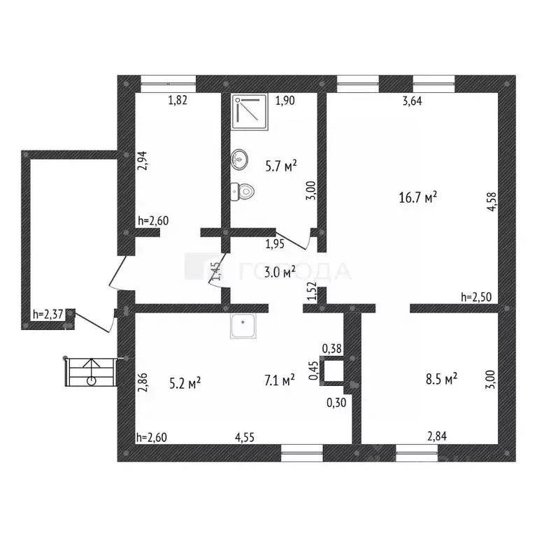 Дом в Кемеровская область, Новокузнецк Одесская ул., 38 (41 м) - Фото 2