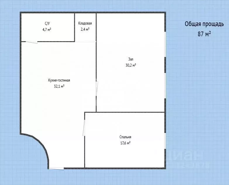 2-к кв. Дагестан, Махачкала ул. Магомеда Гамзатова, 35 (87.0 м) - Фото 2