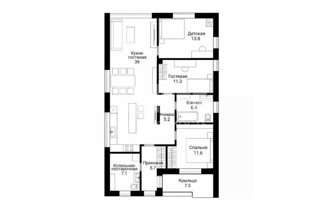 Коттедж в Москва № 177 кв-л, 352 (108 м) - Фото 2