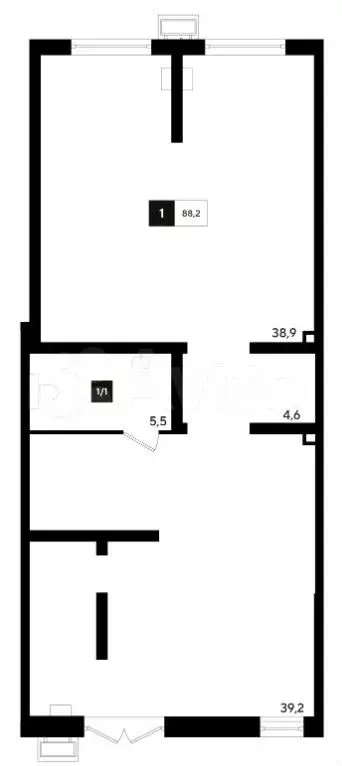 Продам офисное помещение, 88.2 м - Фото 0
