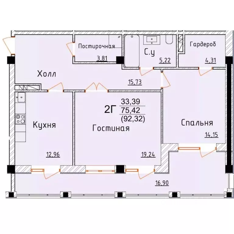 2-к кв. Дагестан, Дербент ул. Графа Воронцова, 80 (92.32 м) - Фото 0