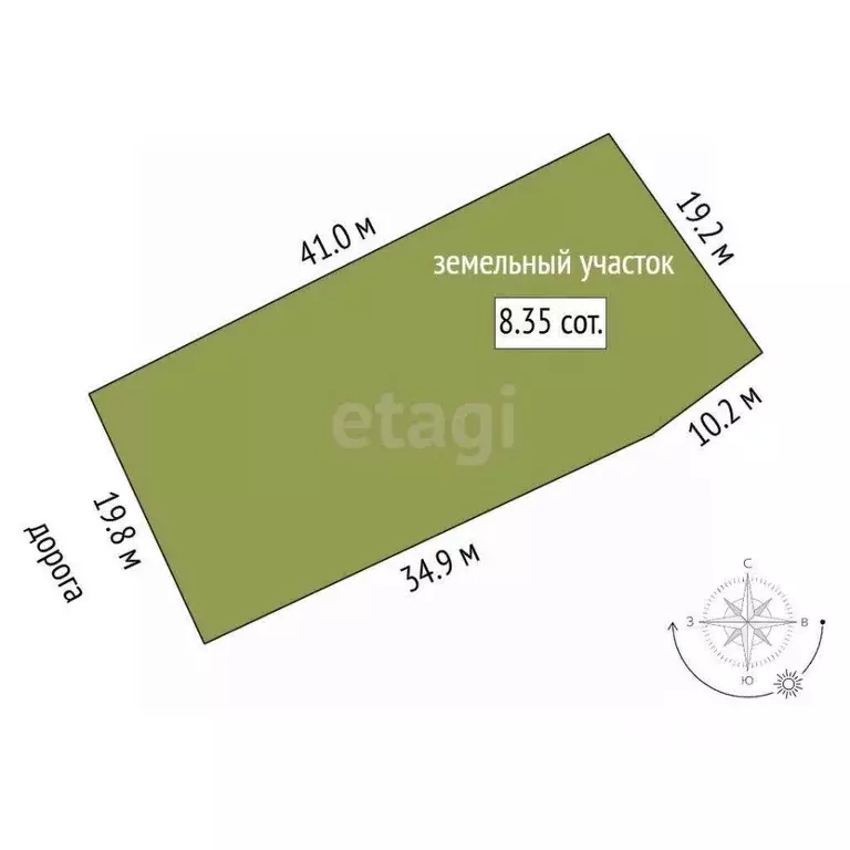 Участок в Ярославская область, Ярославль Шпальная ул. (8.35 сот.) - Фото 2