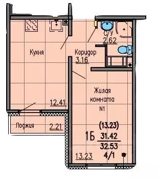 1-к кв. Свердловская область, Екатеринбург ул. Латвийская, 56 (33.0 м) - Фото 0