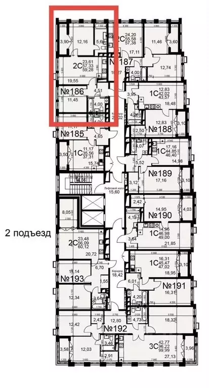 2-к кв. Тульская область, Тула Путейская ул., 11 (59.0 м) - Фото 1