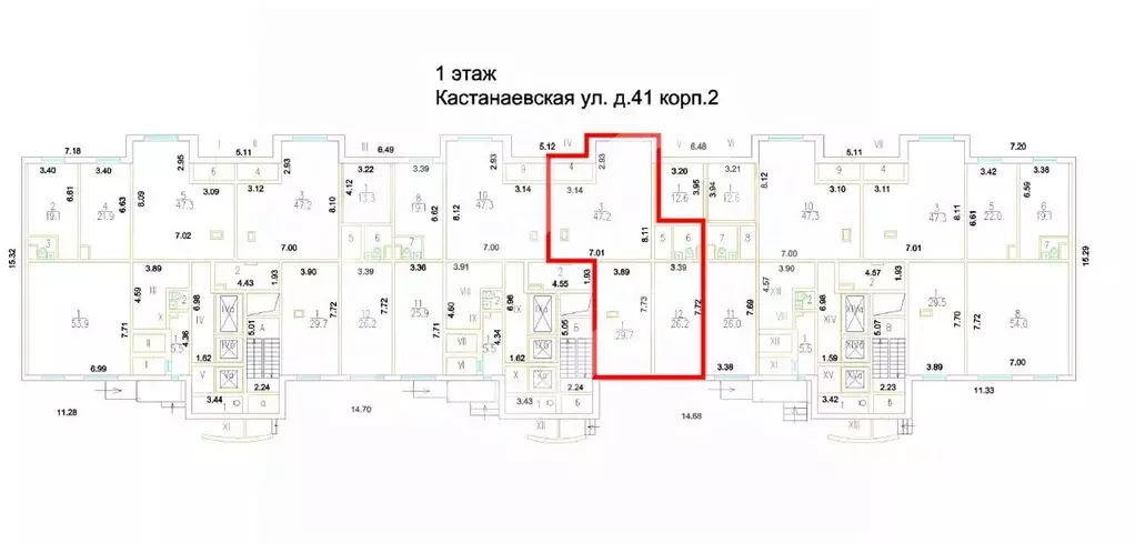 Помещение свободного назначения в Москва Кастанаевская ул., 41К2 (118 ... - Фото 2