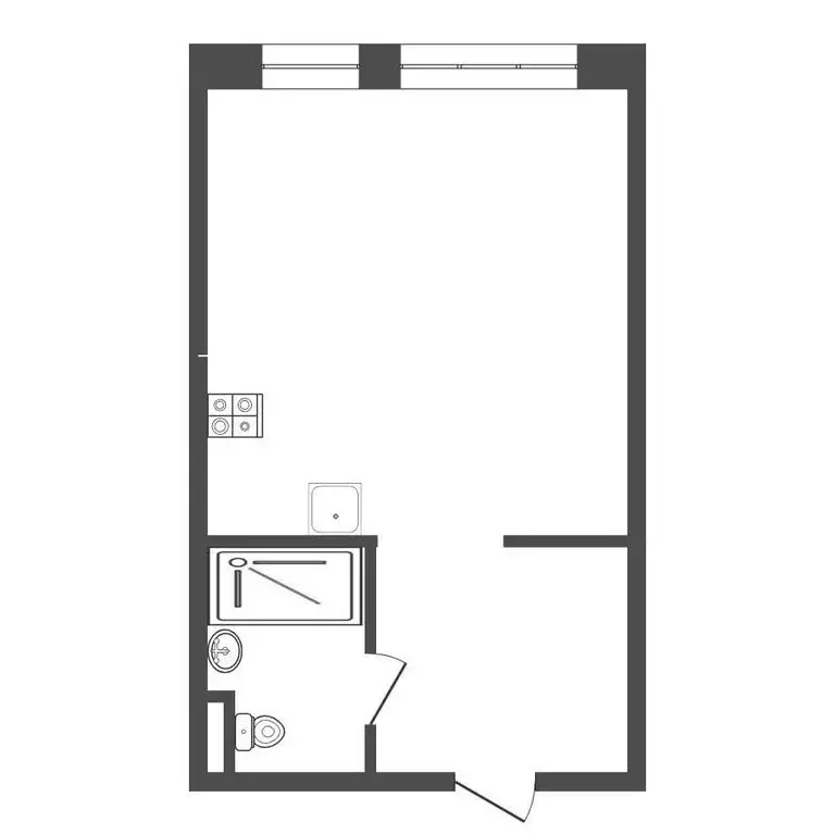 Квартира-студия: Тюмень, улица Новосёлов, 103 (19 м) - Фото 1