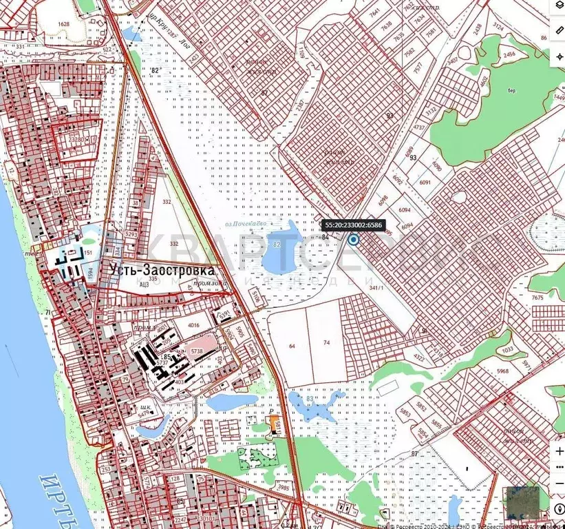 Участок в Омская область, Омский район, с. Усть-Заостровка  (5.0 сот.) - Фото 1