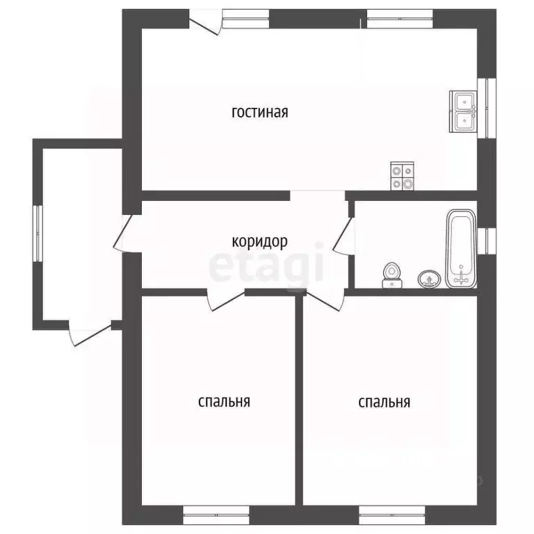 Дом в Тюменская область, Тюмень СОСН Березка-3 тер., ул. 27-я (70 м) - Фото 1