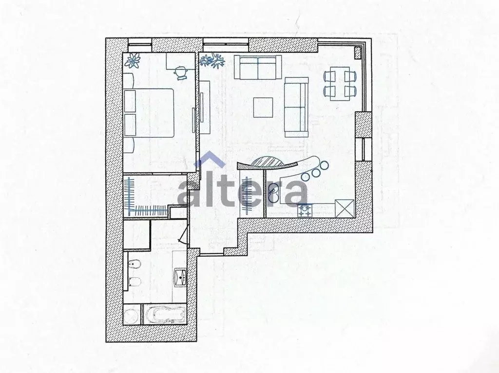 2-к кв. Татарстан, Казань Меридианная ул., 1 (76.7 м) - Фото 1