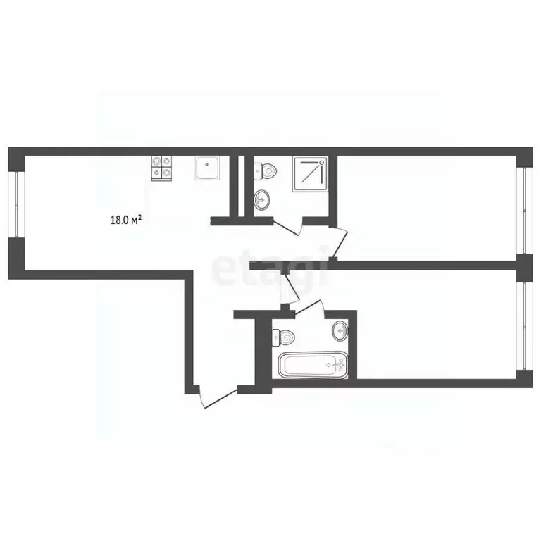 2-к кв. Тюменская область, Тюмень Рощино мкр, ул. Александра ... - Фото 2