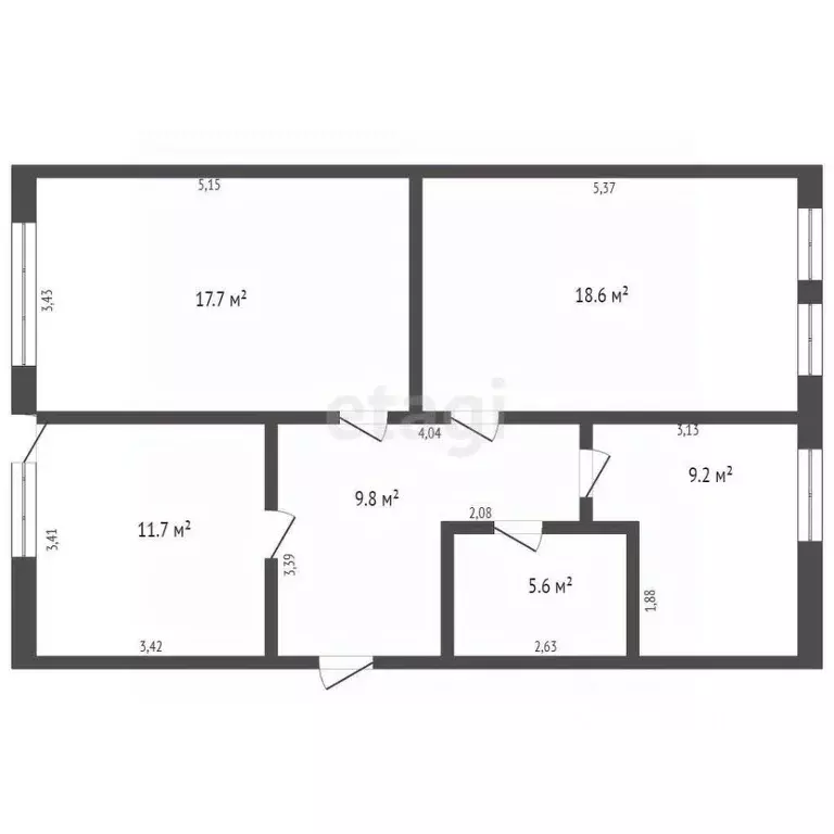 3-к кв. Кемеровская область, Кемерово Инициативная ул., 95А (71.5 м) - Фото 1