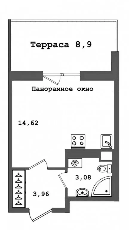 1-комнатная квартира: Санкт-Петербург, Пулковское шоссе, 71к4 (22 м) - Фото 0