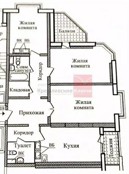 Квартира, 3 комнаты, 90.9 м - Фото 1