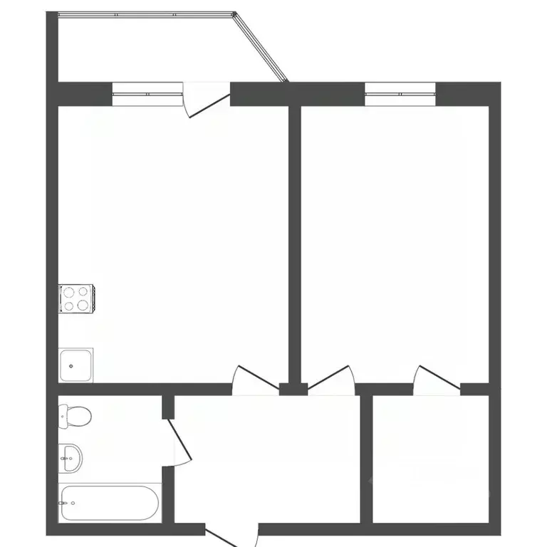 1-к кв. Тюменская область, Тюмень ул. Газопромысловая, 1к1 (37.4 м) - Фото 2