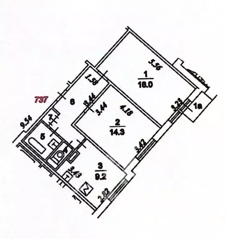 2-к кв. Москва Дубравная ул., 40К2 (53.7 м) - Фото 1