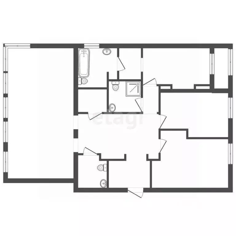 3-к кв. Санкт-Петербург Барочная ул., 6 (160.0 м) - Фото 2