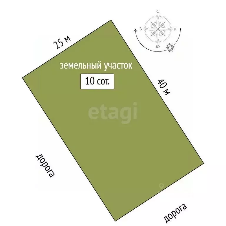 Участок в Марий Эл, Медведевский район, Сенькинское с/пос, д. Сенькино ... - Фото 2