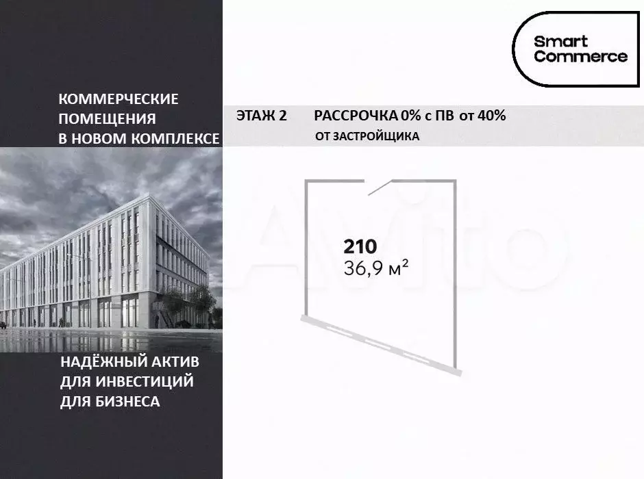Помещение в новом ТЦ от застройщика - Фото 0