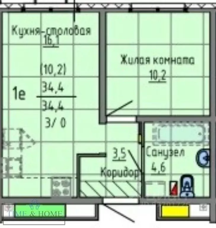 1-к кв. Свердловская область, Екатеринбург Комсомольский жилрайон, ... - Фото 2