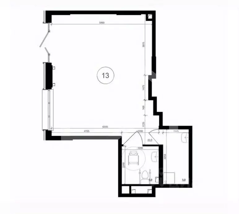 Торговая площадь в Москва Филатов Луг жилой комплекс, ул. ... - Фото 2