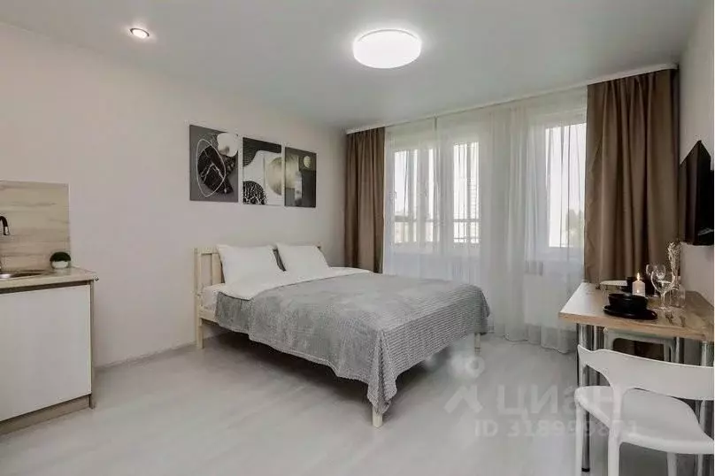 1-к кв. Удмуртия, Ижевск Районная ул., 57к2 (30.0 м) - Фото 1