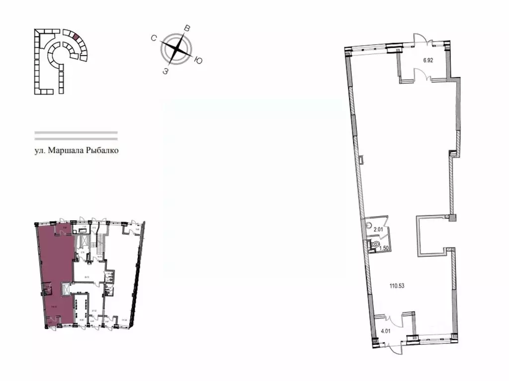 Помещение свободного назначения в Москва ул. Маршала Рыбалко, 2к9 (124 ... - Фото 2