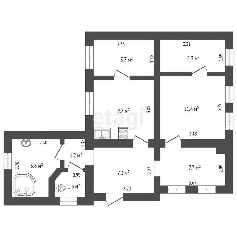 Дом в Ростовская область, Таганрог проезд 3-й Линейный (56 м) - Фото 2