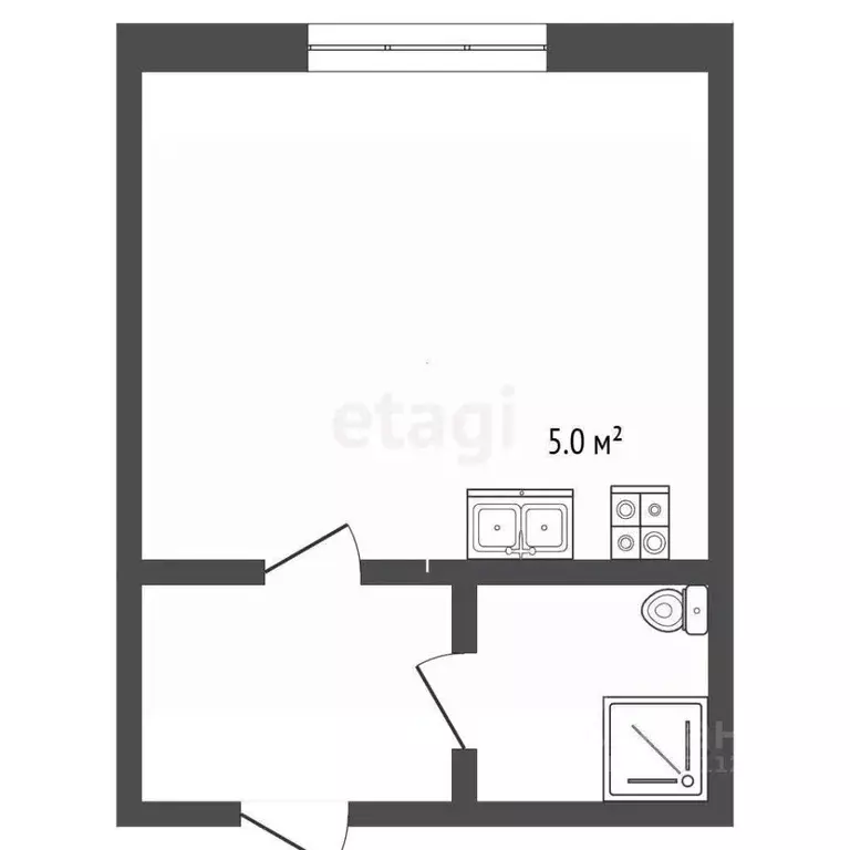 Студия Пермский край, Пермь ул. Профессора Дедюкина, 7 (19.7 м) - Фото 2