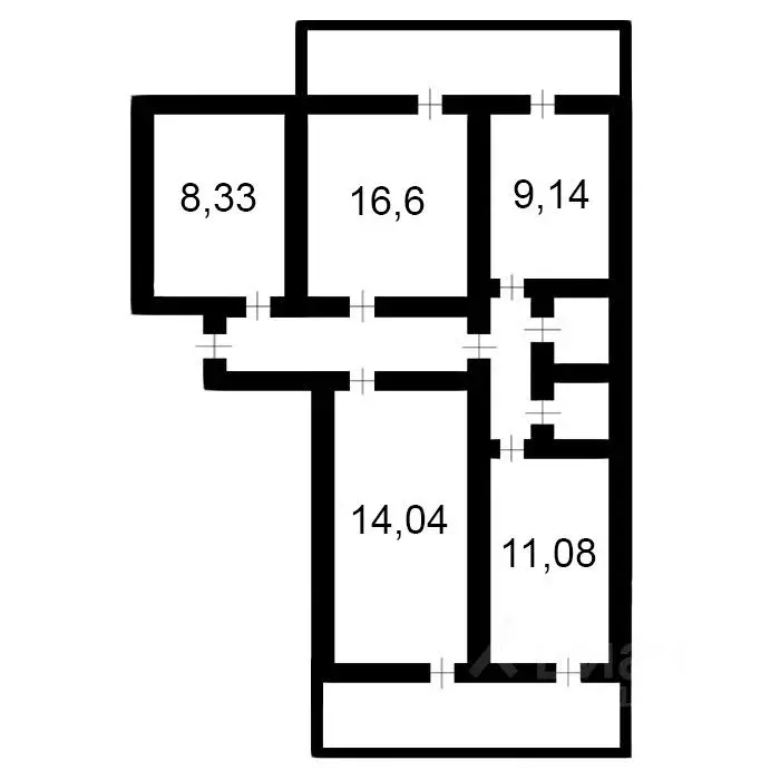 4-к кв. Ростовская область, Волгодонск ул. Энтузиастов, 41 (72.0 м) - Фото 1