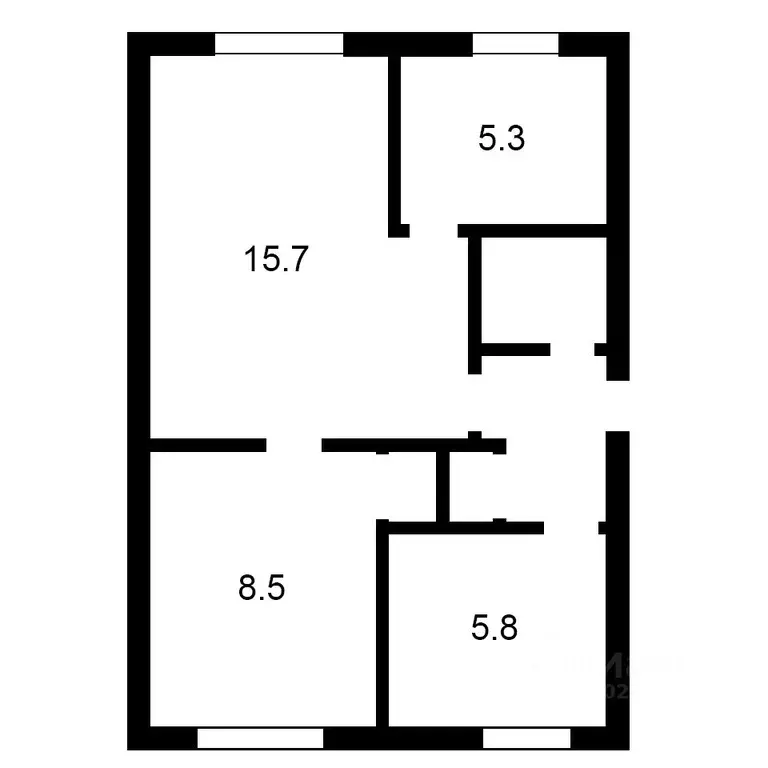 3-к кв. Санкт-Петербург ул. Лени Голикова, 49 (44.0 м) - Фото 1