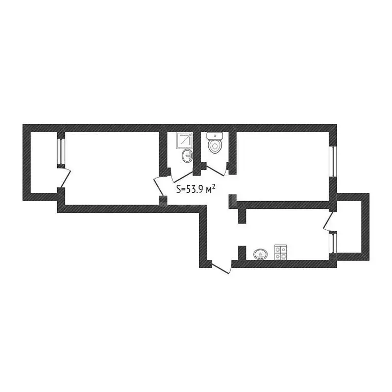 2-комнатная квартира: Бийск, Советская улица, 35/1 (53.9 м) - Фото 1