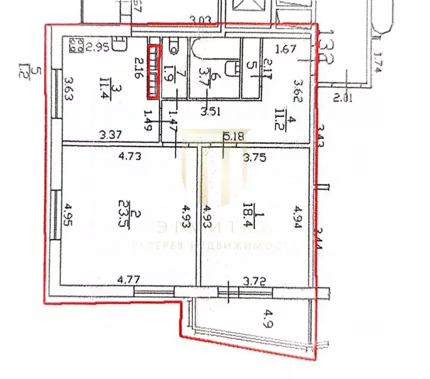 2-к кв. Санкт-Петербург Дунайский просп., 55к1 (71.3 м) - Фото 2