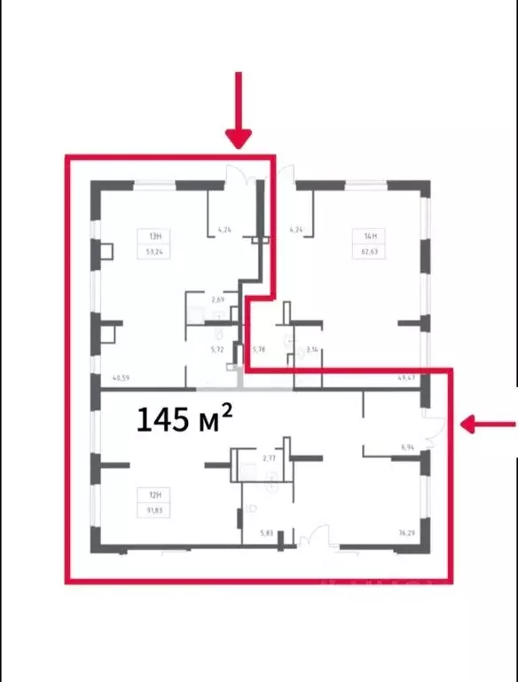 Помещение свободного назначения (145 м) - Фото 1