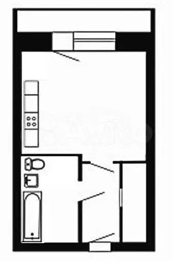 Квартира-студия, 23,8 м, 6/10 эт. - Фото 0